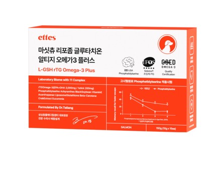 엣츠 마싯츄 리포좀 글루타치온 알티지 오메가3 플러스 150g (10g x 15p)이미지입니다. 누르면 해당 게시물로 새창이동합니다.