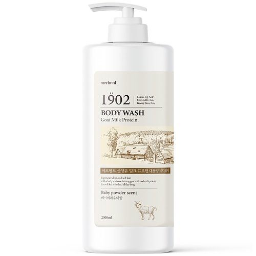 메르헨트 산양유 밀크 프로틴 바디워시 베이비파우더향 2000ml