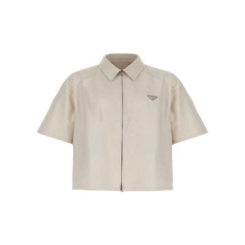 프라다 숏슬리브 집업 레더 셔츠 F0K74 UPC222SOOO14IT