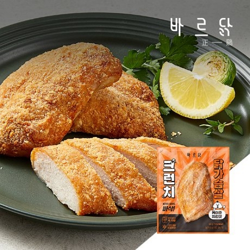 메디쿼터스 바르닭 크런치 닭가슴살 케이준치킨맛 90g (5개)