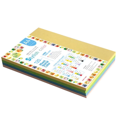 종이문화 스타일리쉬 노멀 컬러 복사용지 A4 120g (160매)_이미지