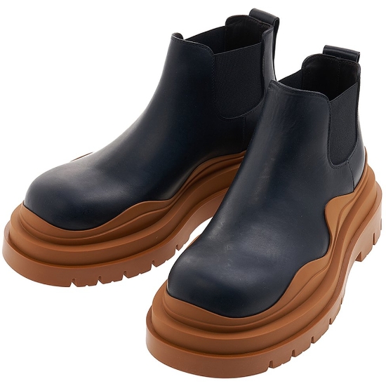 보테가베네타 타이어 부츠 630281 VBS50 (1753, 블랙+꼬냑)_이미지