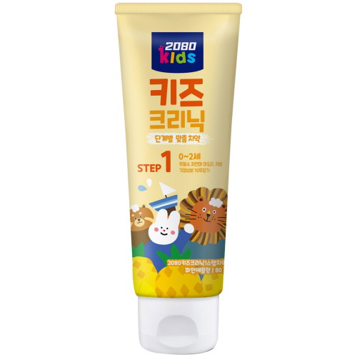 2080 키즈 크리닉 1스텝 치약 80g (12개)