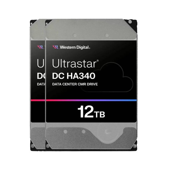 Western Digital Ultrastar DC HA340 패키지 7200/512M WUS721212BLE6L4 (2x12TB)_이미지