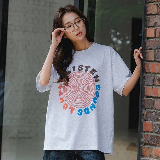 SOUNDS 오버핏 반팔티 AST-4558