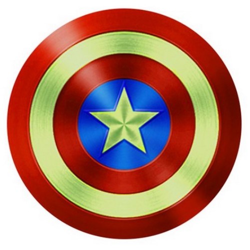 원형 야광캡틴아메리카 자석 거치대용 철판