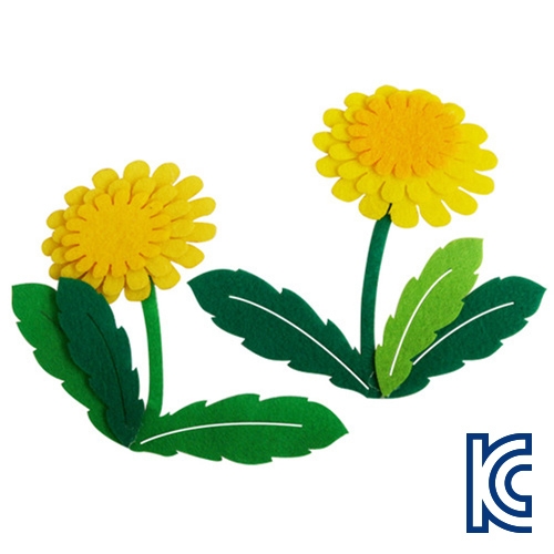 유니아트 3500 민들레 펠트  /어린이집/유치원/만들기/만들기재료/꾸미기재료/방과후교실/미술학습용_이미지