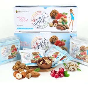 해맑음푸드 투데이넛 너트한줌 프리미엄 20g (30개)