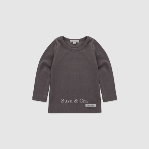 슈슈앤크라 mini 라이렌 골지 티셔츠 딥바이올렛 025103BAC01DV