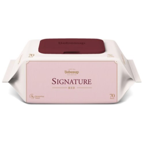 에이제이 베베숲 시그니처 레드 물티슈 캡형 70매 (20팩)