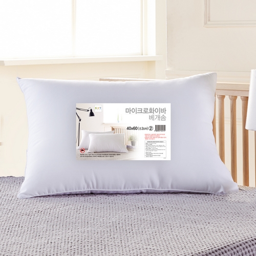 케이아이티홈 진드기방지 마이크로화이바 베개솜 (1개, 60x40cm)_이미지