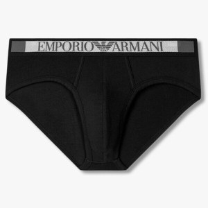 아르마니 엠포리오 아르마니 남성 컬러 블록 로고 밴딩 브리프 0814311027
