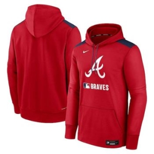  나이키 1136623 MLB 애틀랜타 브레이브스 Authentic Collection Hoodie Red