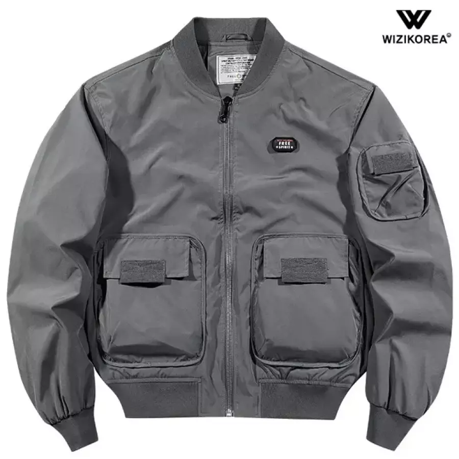 위즈아이 남성 MA-1 항공점퍼 멀티포켓 밀리터리 카고 자켓 봄 가을 아우터 WI245J 34823_5008375472