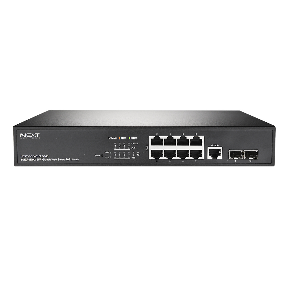 이지넷유비쿼터스 넥스트 NEXT-POE4010L2-140 팬 PoE 스위치허브_이미지