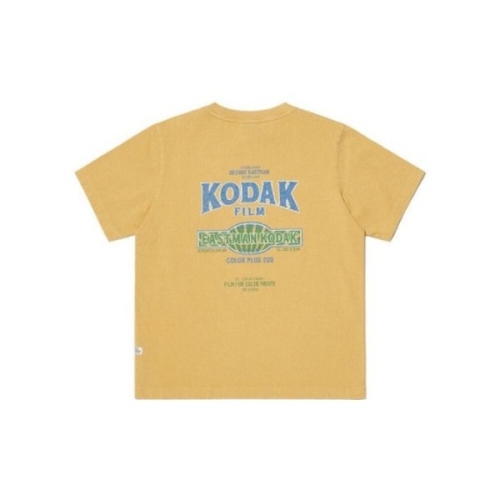  코닥 산수야 반팔라운드티 EQJ K6222LRS11YLW 스노우 워싱 그래픽 반팔 티셔츠 우먼 YELLOW