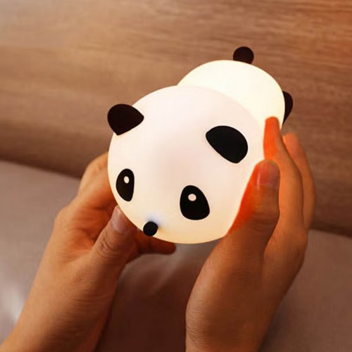 LED 궁디 팡팡 엎드린 판다 무선 터치 실리콘 무드등_이미지