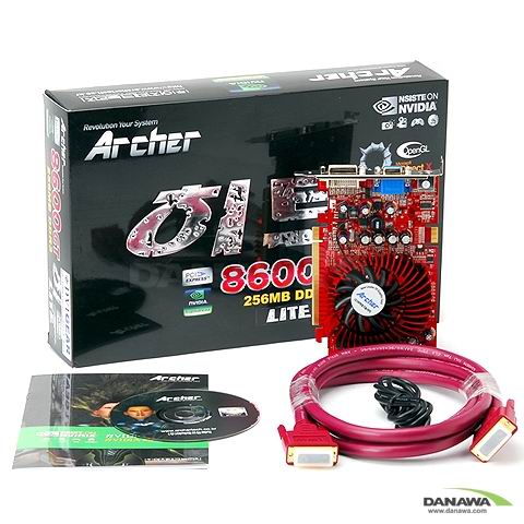 Archer ������ 8600GT ��Ʈ Lite DVI-GEAR 256MB