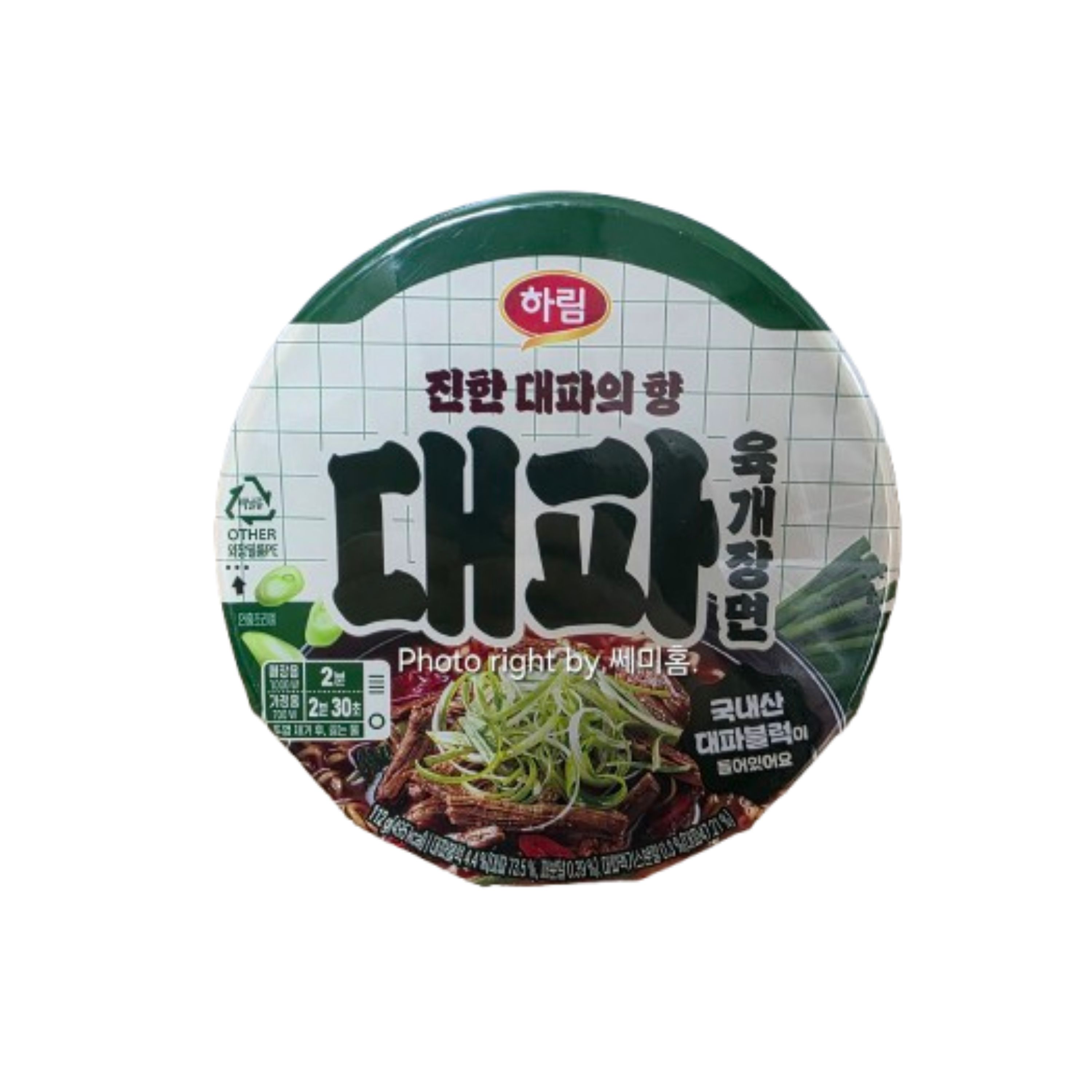하림 대파 육개장면 112g