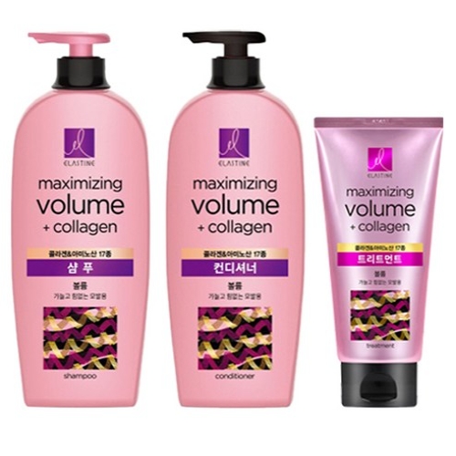 콜라겐 볼륨 샴푸 680ml+컨디셔너 680ml+트리트먼트 300ml 3종세트