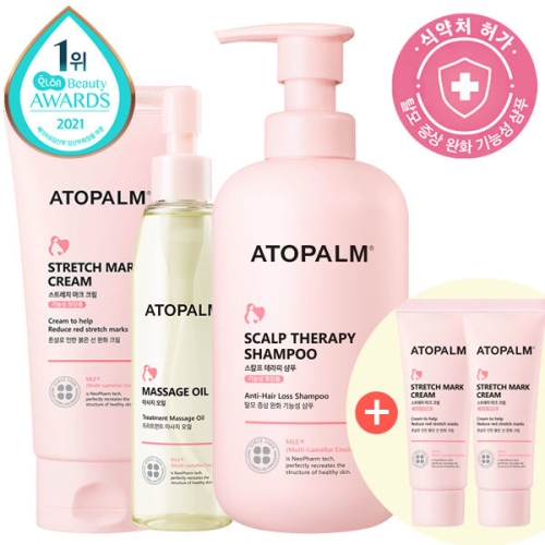 아토팜 임산부 마크 크림 150ml + 오일 120ml + 탈모 샴푸 460ml_이미지
