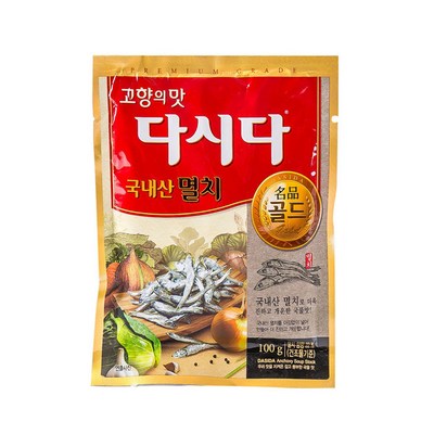 백설 다시다 명품 골드 멸치 100g (6개)_이미지