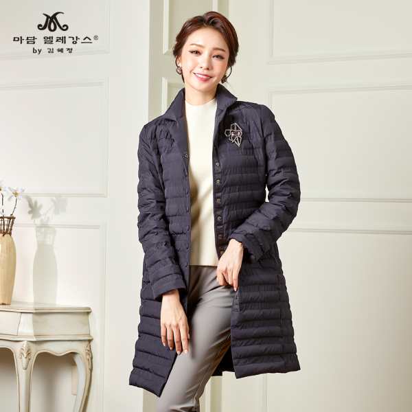 마담엘레강스 빠리지엔 경량다운 하프코트 K204CT01_이미지