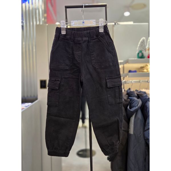 에스핏 겨울 이월 상품 토들러 초등 남아 아동 캐주얼 면바지 허리밴딩 안감 기모 사이드 포켓 카고 조거 팬츠 SKW711MCPT2.._이미지