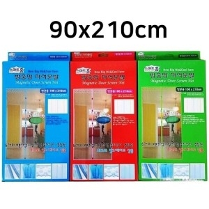 오너클랜 방문 자석 방충망커튼 90x210 햇빛가리개 파리문발 WA4655D