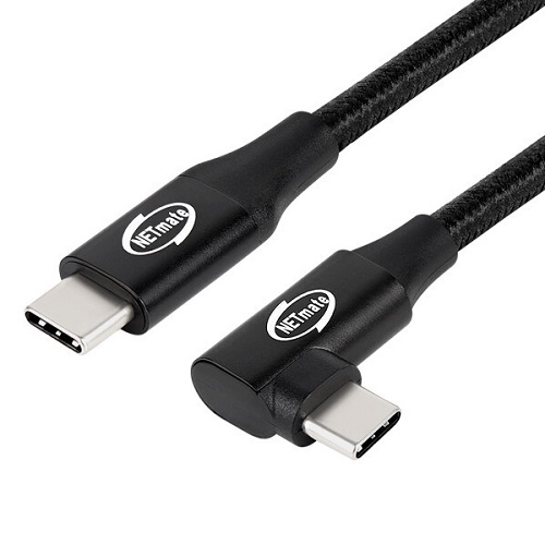 강원전자 NETmate NM-UNC USB 3.1 C to C타입 꺾임 케이블 (1m)