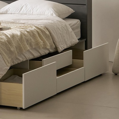 BIF보루네오 호텔라인 KC818 서랍 LED침대 SS (2단본넬)_이미지