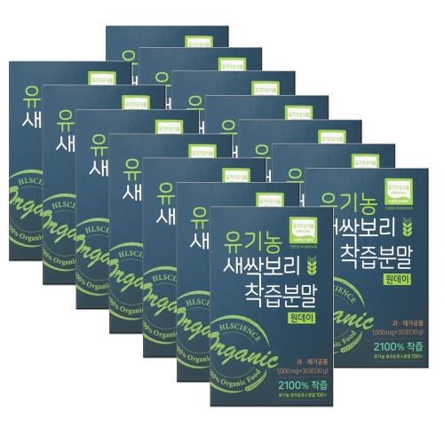 에이치엘사이언스 유기농 새싹보리 착즙분말 원데이 30포 (14개)