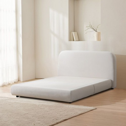 BIF보루네오 베이스 아쿠아 패브릭침대 Q+패널 2개 (7존독립스프링)_이미지