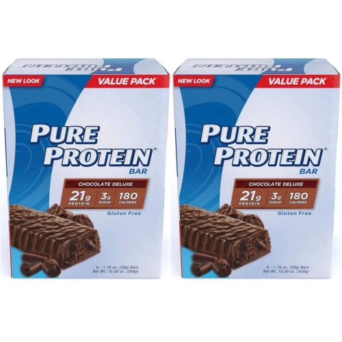 퓨어 Pure Protein Bars Chocolate Deluxe 6개입 2팩_이미지
