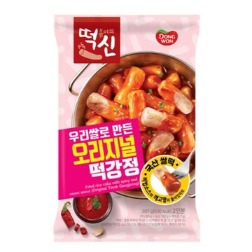 동원F&B 떡볶이의신 우리쌀로 만든 오리지널 떡강정 301g (2개)