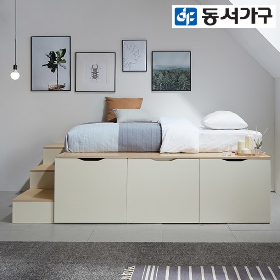 동서가구 이미지 평상형 멀티수납 침대 SS