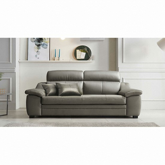 동서가구 노브 천연가죽 소파 3인용 (스툴별도)_이미지