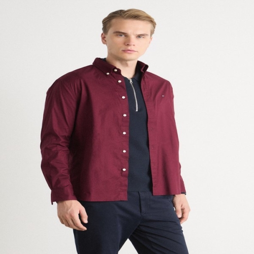 타미힐피거 셔츠 SHIRT 진한 붉은색 340852