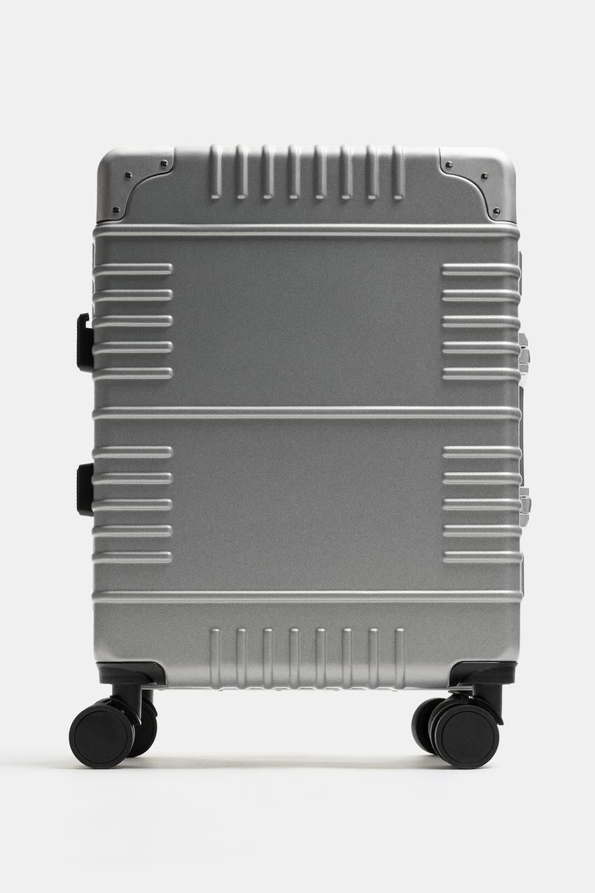 자라 국내 여성 여행 가방 실버 457912