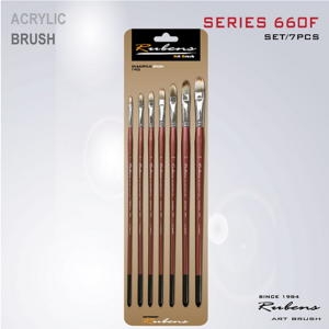 루벤스 660F 유화-아크릴붓 SET-루벤즈 아트 브러쉬