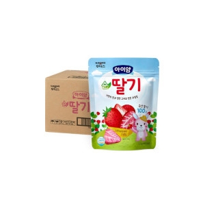 일동후디스 아이얌 순 동결건조 과일칩 딸기 12g (10개)_이미지
