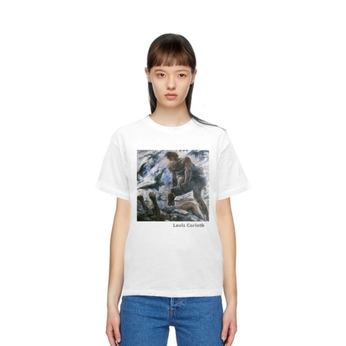 자연주의 로비스 코린트 그림 프린트 반팔 티셔츠 M/L/XL/XXL 명화 익룡 M Lovis Corinth-001_이미지
