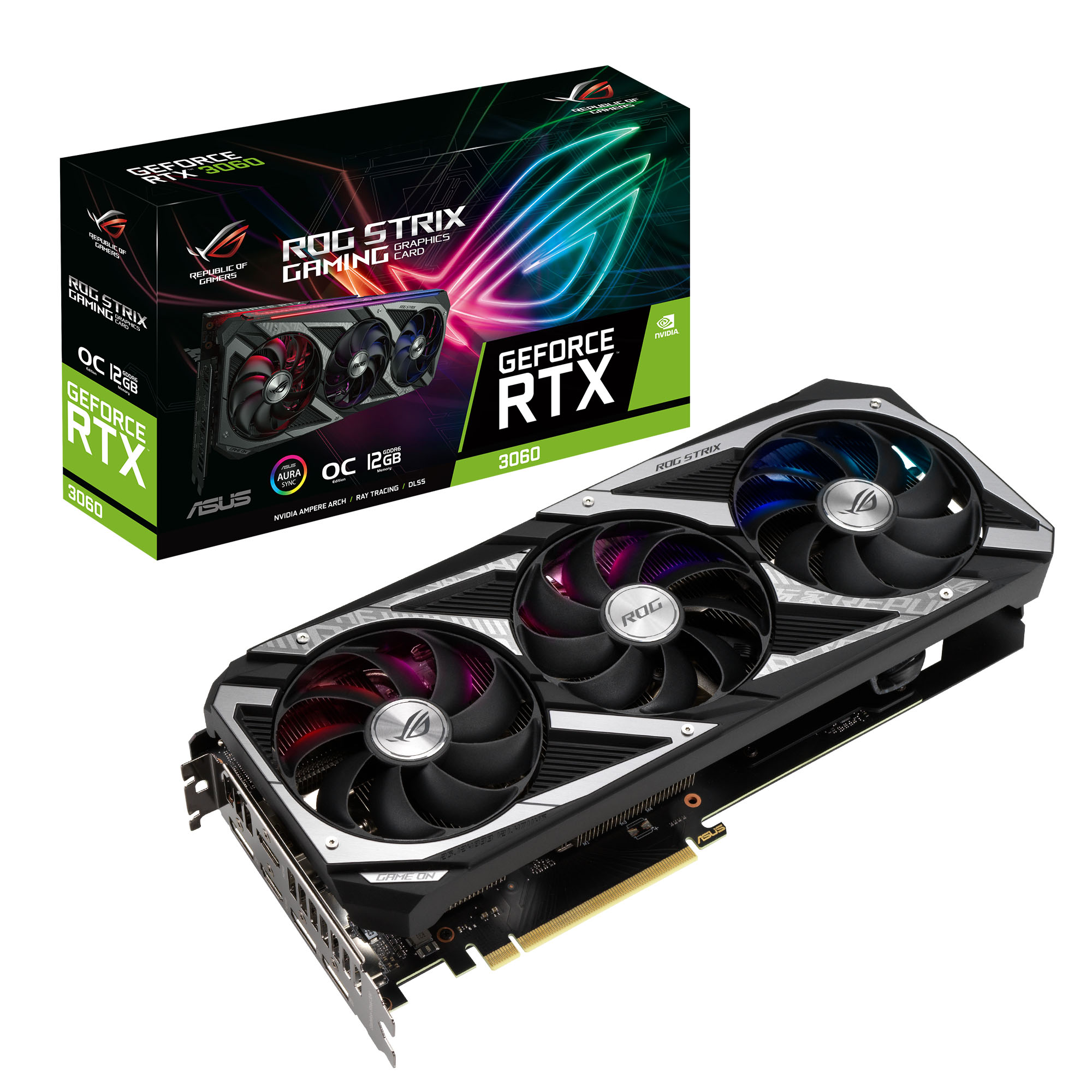 ASUS ROG STRIX 지포스 RTX 3060 O12G GAMING OC D6 12GB