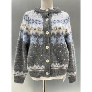 바인드 모구모구 라운드 긴팔 가디건 DIFW9-WSC313