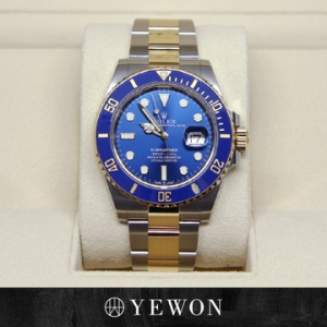 R-02 NZS 서브 마리나 데이트 126613LB 랜덤 번 K18YG 블루 서브 블루 다이얼 자동 감기 시계