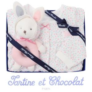 보령메디앙스 쇼콜라 출산선물 잔꽃내의+제이니딸랑이인형 2종세트 OWXS589 W /OXUC01X P