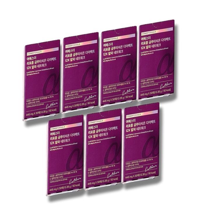 여에스더 리포좀 글루타치온 다이렉트 12X 알파 네트워크 30매 (7개)_이미지