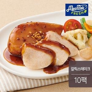 랭킹닭컴 맛있닭 소스 통 닭가슴살 갈릭스테이크 100g (10개)_이미지