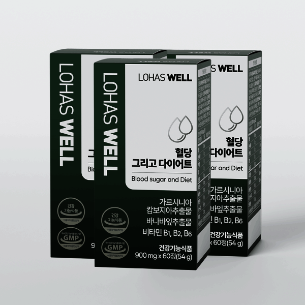 로하스웰 혈당 그리고 다이어트 60정 (3개)_이미지
