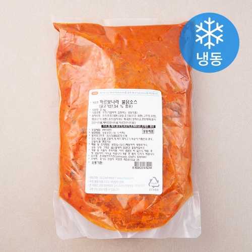 에쓰푸드 까르보나라 불닭 소스 냉동 2kg 1개